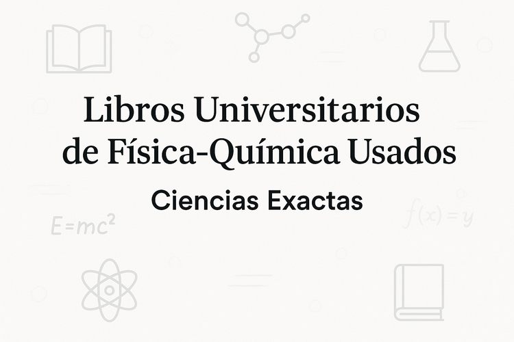 Libros Universitarios de Física-Química Usados - Ciencias Exactas