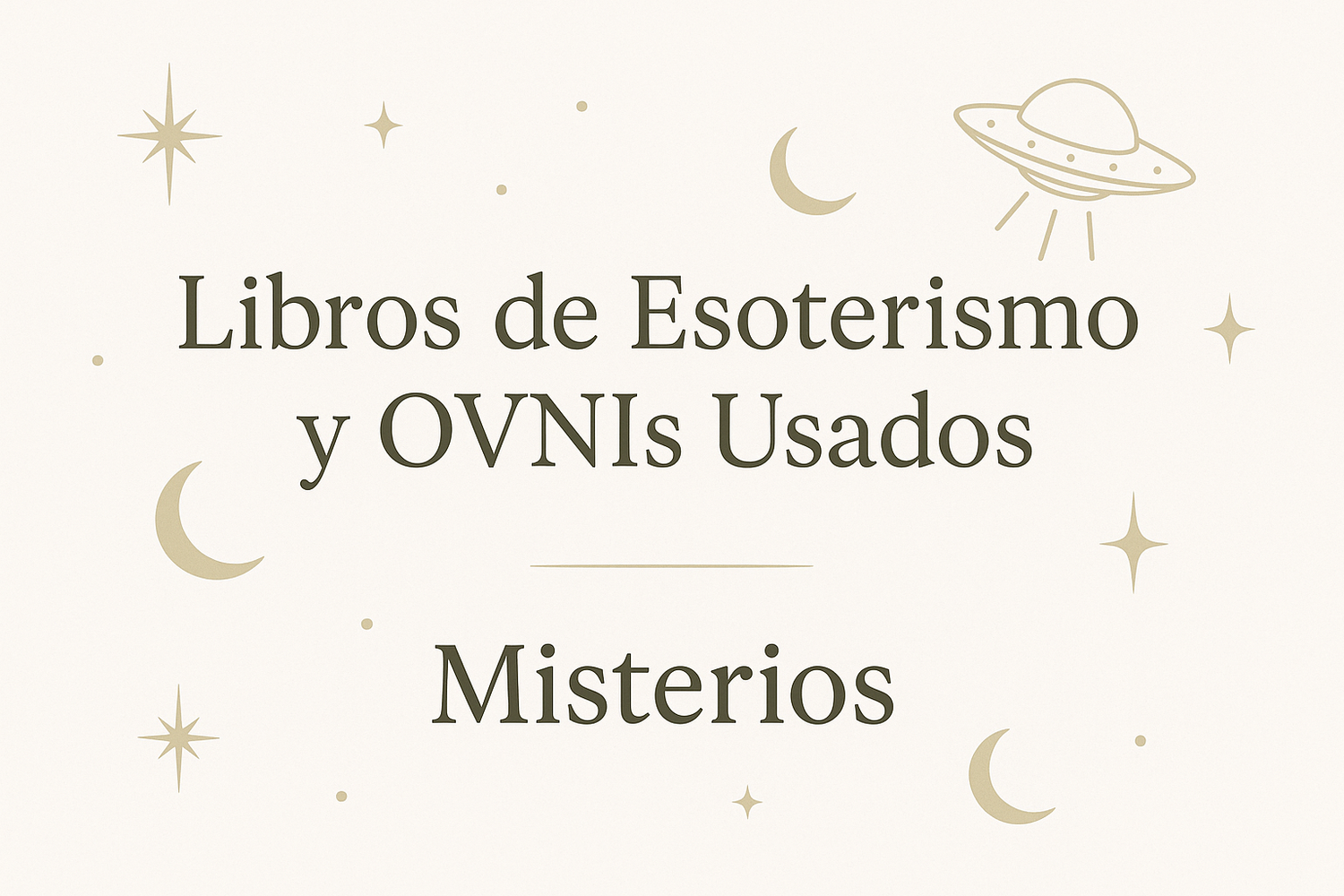 Libros de Esoterismo y OVNIs Usados - Misterios