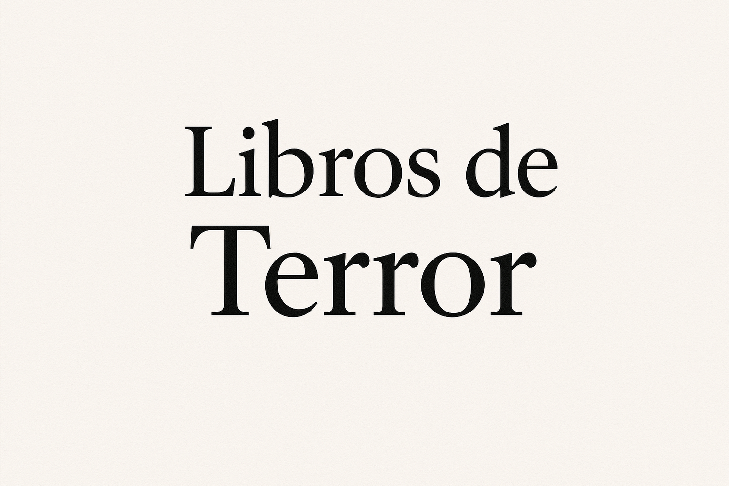 Novelas en Inglés 📚 Descubre el Terror en su Idioma Original