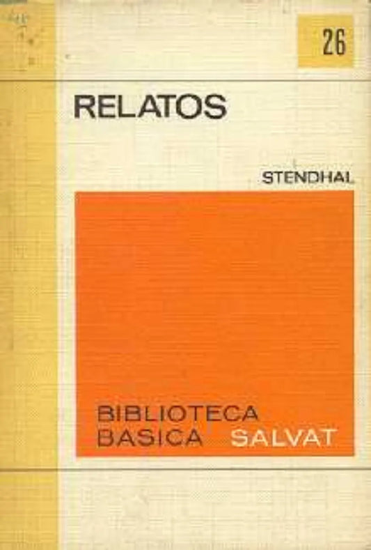 Libro usado en venta: Relatos de Stendhal; editorial Salvat impreso en 1970 realizamos envios a todo el mundo.1