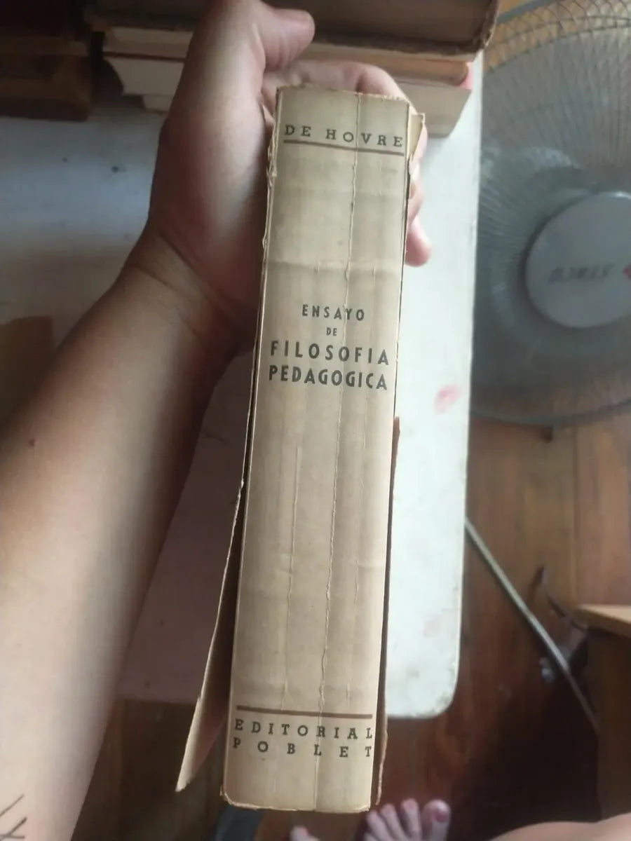 lomo del libro Ensayo de filosofia pedagogica.
