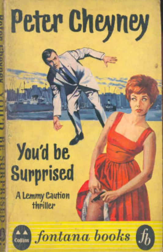 Libro usado en venta: You'd be Surprised de Peter Cheyney; editorial Collins impreso en 1962 realizamos envios a todo el mundo.1