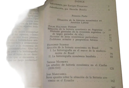 Libro usado en venta: La historia economica en America Latina I; editorial Sep/Setentas impreso en 1972 realizamos envios a todo el mundo.2