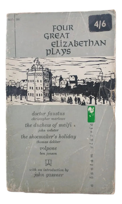 Four great elizabethan plays – Marlowe - Webster - Dekker - Johnson – Bantam – 1960 – Blanda