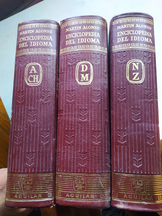Libro usado en venta: Enciclopedia del Idioma (3 Tomos) de Martin Alonso; editorial Aguilar impreso en 1968 realizamos envios a todo el mundo.1
