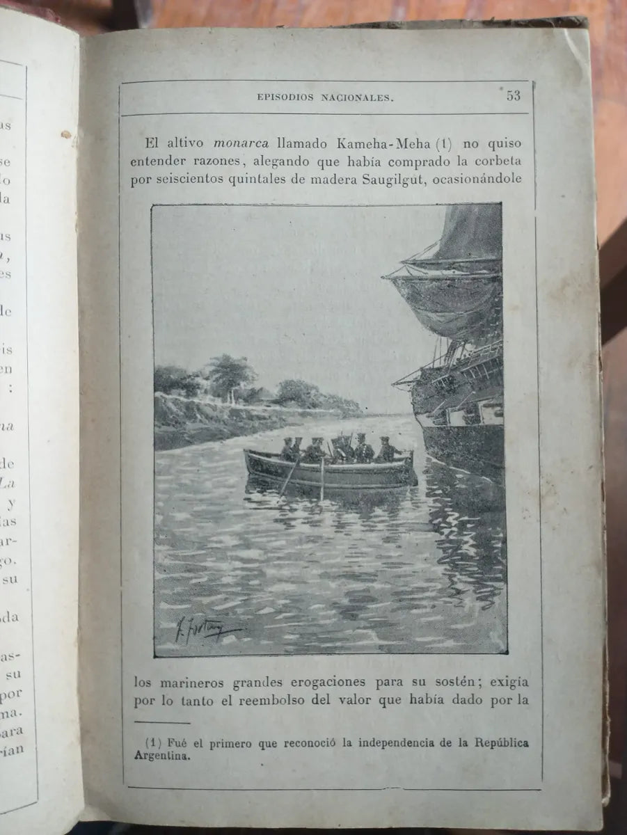 Libro usado en venta: Episodios nacionales de Juan M. Espora; editorial Cabaut y Cia impreso en 1911 realizamos envios a todo el mundo.3