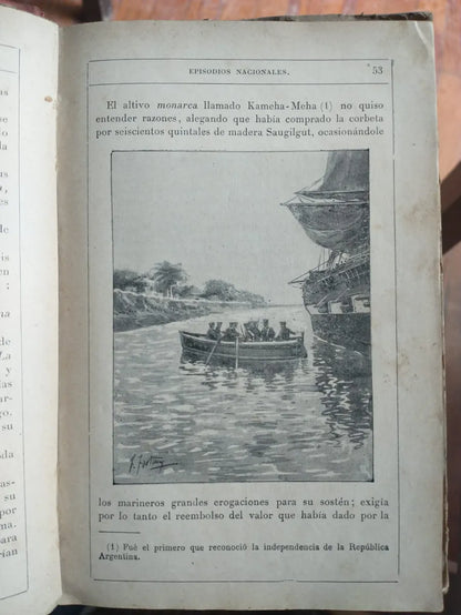 Libro usado en venta: Episodios nacionales de Juan M. Espora; editorial Cabaut y Cia impreso en 1911 realizamos envios a todo el mundo.3