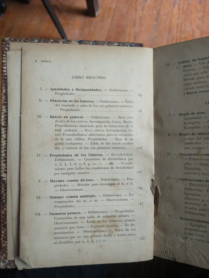 Libro usado en venta: Aritmetico universal de Ireneo angel Vasquez; editorial Cabaut y Cia impreso en 1912 realizamos envios a todo el mundo.2