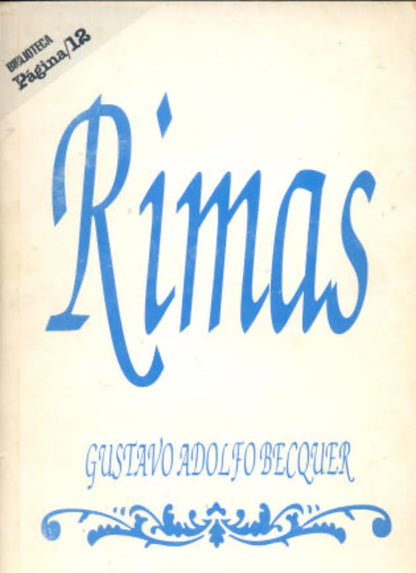 Libro usado en venta: Rimas de Gustavo Adolfo Becquer; editorial Pagina 12 realizamos envios a todo el mundo.1