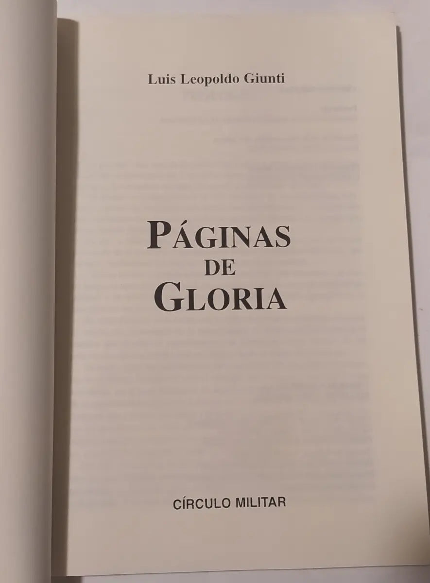 Paginas de Gloria Giunti Primera Pagina.