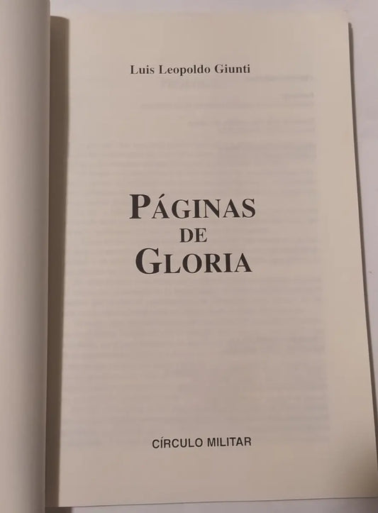 Paginas de Gloria Giunti Primera Pagina.