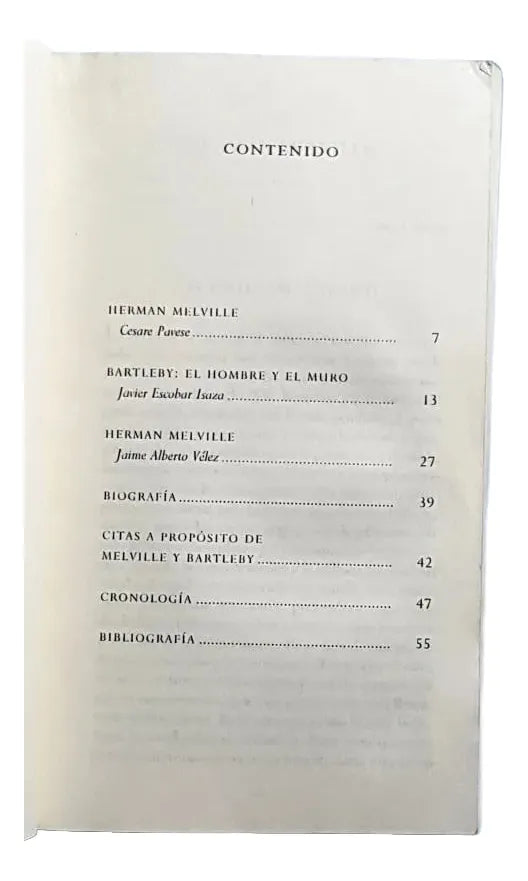 Libro usado en venta: Bartleby de Herman Melville; editorial Serapis impreso en 2008 realizamos envios a todo el mundo.2