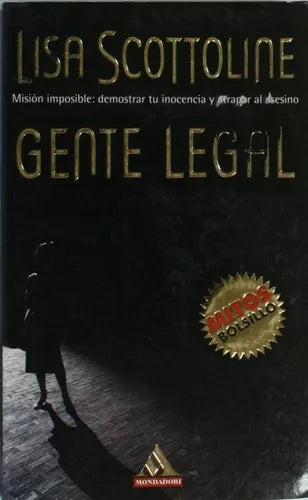 Libro usado en venta: Gente legal de Lisa Scottoline; editorial Grijalbo Mondadori impreso en 1997 realizamos envios a todo el mundo.1
