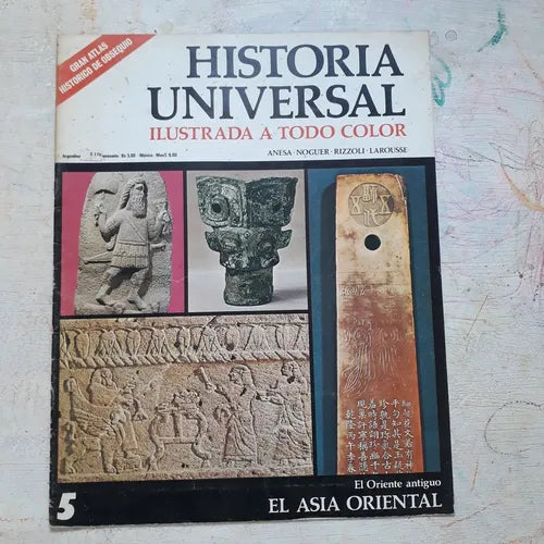 Libro usado en venta: El Oriente antiguo - Asia oriental N?5 de Historia Universal; editorial Noguer impreso en 1974 realizamos envios a todo el mundo.1