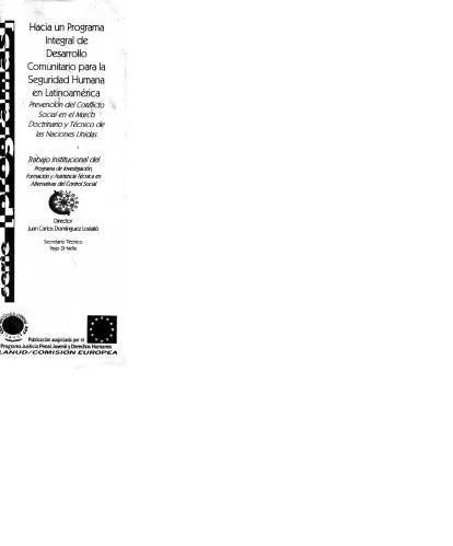 Libro usado en venta: Hacia un programa integral del desarrollo comunitario para la seguridad humana en Latinoamerica de Lostalo -Nella; Caleuche 19991.1