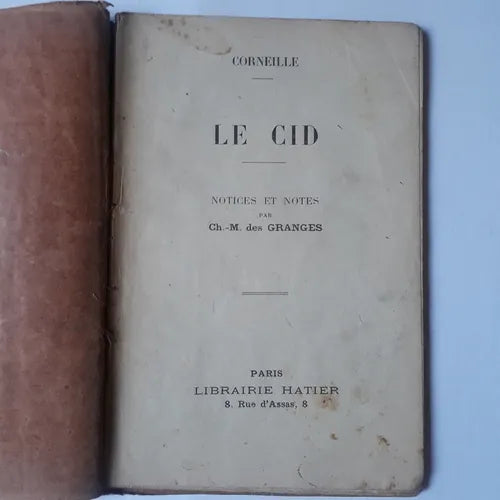 Libro usado en venta: Le Cid de Pierre Corneille (Pedro); editorial Hatier realizamos envios a todo el mundo.1