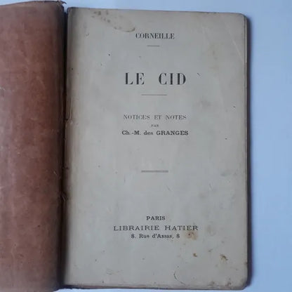 Libro usado en venta: Le Cid de Pierre Corneille (Pedro); editorial Hatier realizamos envios a todo el mundo.1
