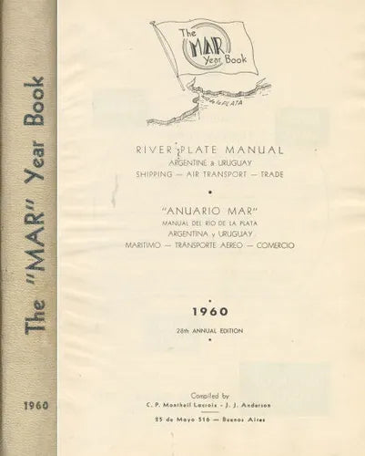 Libro usado en venta: The Mar year book - "Anuario Mar" 1960; editorial Platt impreso en 1960 realizamos envios a todo el mundo.1