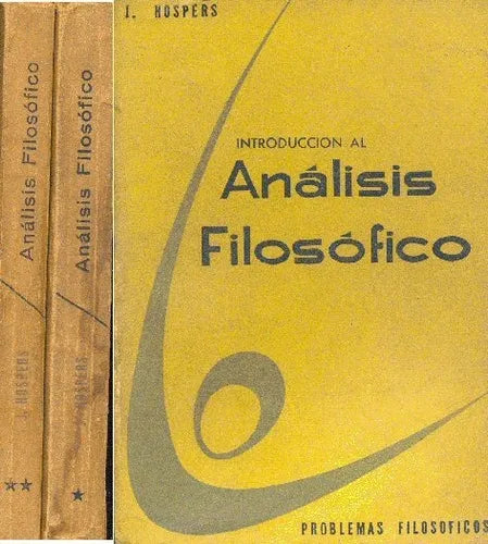 Libro usado en venta: Introduccion al analisis filosofico de John Hospers; editorial Macchi impreso en 1962 realizamos envios a todo el mundo.1