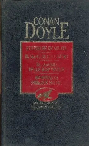 Libro usado en venta: Estudio en Escarlata y otras de Arthur Conan Doyle; editorial Hyspamerica impreso en 1983 realizamos envios a todo el mundo.1