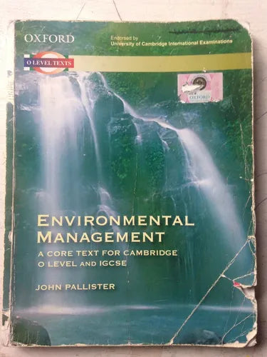 Libro usado en venta: Environmental Management de John Pallister; editorial Oxford University Press impreso en 2014 realizamos envios a todo el mundo.1