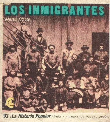 Libro usado en venta: Los inmigrantes de Marta Costa; editorial Centro Editor de America Latina impreso en 1972 realizamos envios a todo el mundo.1
