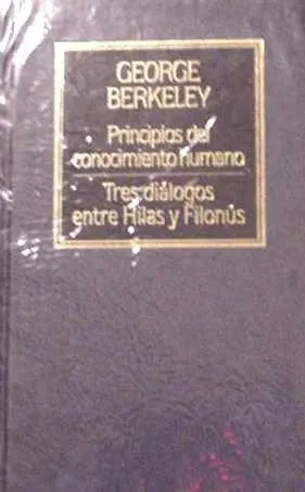 Libro usado en venta: Principios del conocimiento humano - Tres dialogos entre Hilas y Filonus de George Berkeley; Hyspamerica impreso en 1985.1