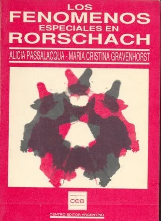 Libro usado en venta: Los fenomenos especiales en Rorschach de Passalacqua - Maria Cristina Gravenhorst; Centro Editor Argentino impreso en 19931.1