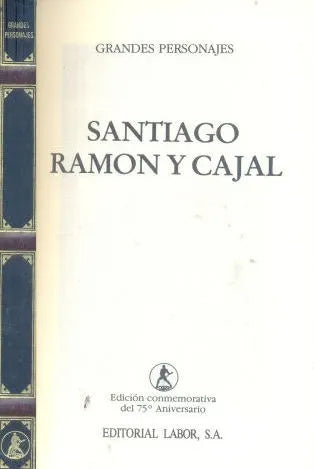 Libro usado en venta: Santiago Ramon y Cajal de Waldo Leiros; editorial Labor impreso en 1992 realizamos envios a todo el mundo.1