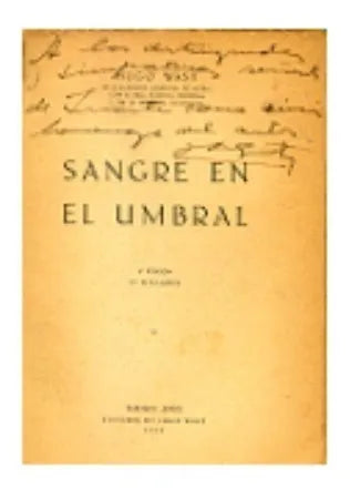 Libro usado en venta: Sangre en el umbral de Hugo Wast (G. A. Martinez Zuviria); editorial Ediciones del Autor impreso en 1942 envios a todo el mundo.1