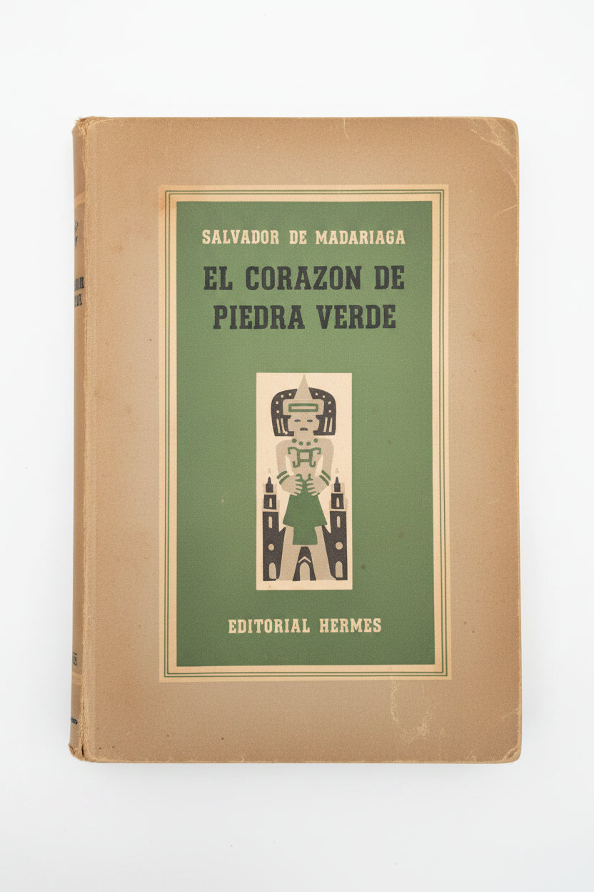 Libro usado en venta: El corazon de Piedra Verde de Salvador de Madariaga; editorial Hermes impreso en 1964 realizamos envios a todo el mundo.1