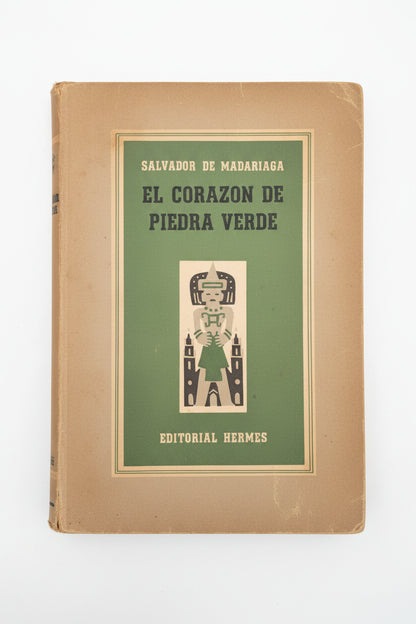 Libro usado en venta: El corazon de Piedra Verde de Salvador de Madariaga; editorial Hermes impreso en 1964 realizamos envios a todo el mundo.1