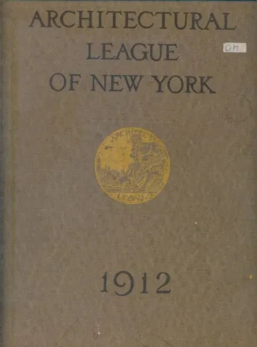 Libro usado en venta: Year Book of the Architectural League; editorial Galleries of the American Fine Arts Society impreso en 1912.1