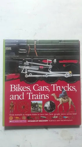 Libro usado en venta: Bikes, Cars, Trucks and Trains; editorial Scholastic realizamos envios a todo el mundo.1