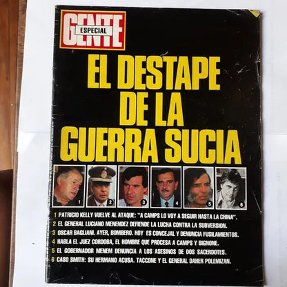 Libro usado en venta: El Destape De La Guerra Sucia de Revista Gente N° 963; editorial Atlantida impreso en 1984 realizamos envios a todo el mundo.1