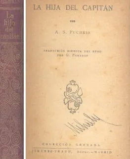 Libro usado en venta: La hija del capitan de Alexandr Sergueievich Pushkin; editorial Jimenez Fraud realizamos envios a todo el mundo.1