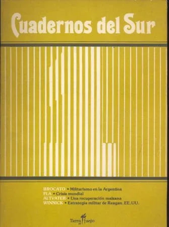 Libro usado en venta: Cuadernos del Sur; editorial Tierra del Fuego impreso en 1984 realizamos envios a todo el mundo.1
