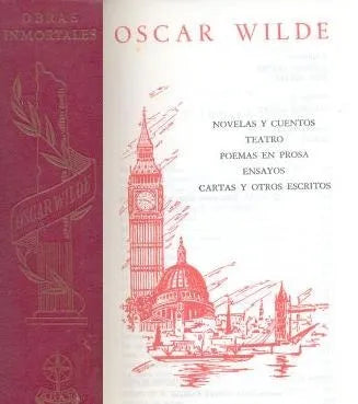 Libro usado en venta: Obras inmortales: Novelas y cuentos - Teatro - Poemas en prosa - Cartas y otros escritos de Oscar Wilde; Edaf impreso en 19701.1
