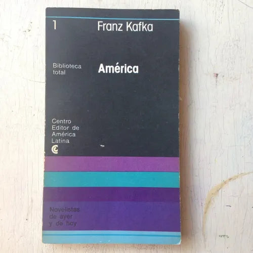 Libro usado en venta: America de Franz Kafka; editorial Centro Editor de America Latina impreso en 1976 realizamos envios a todo el mundo.1