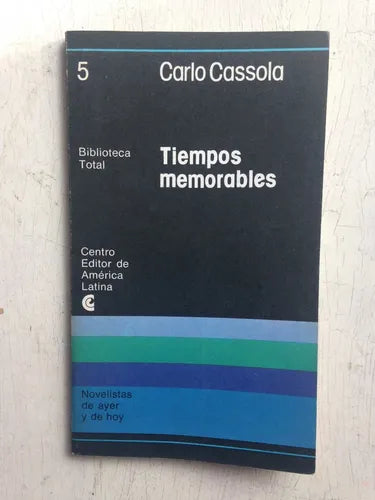 Libro usado en venta: Tiempos memorables de Carlo Cassola; editorial Centro Editor de America Latina impreso en 1976 realizamos envios a todo el mundo.1