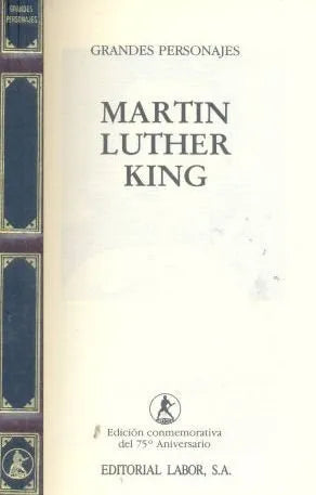 Libro usado en venta: Martin Luther King de Cristina Martin Bustamante; editorial Labor impreso en 1992 realizamos envios a todo el mundo.1