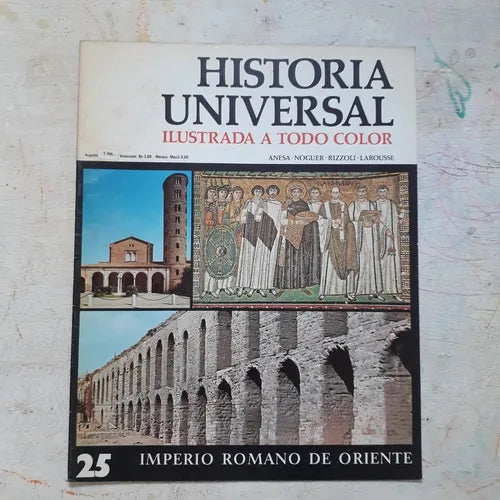Libro usado en venta: Imperio Romano de Oriente N?25 de Historia Universal; editorial Noguer impreso en 1974 realizamos envios a todo el mundo.1