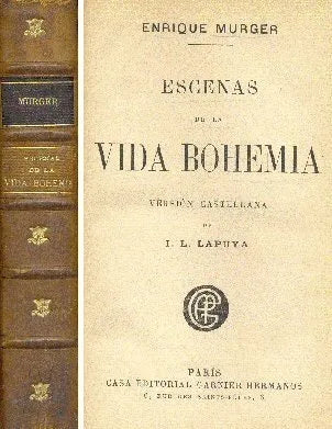 Libro usado en venta: Escenas de la vida bohemia de Enrique Murger; editorial Garnier Hermanos realizamos envios a todo el mundo.1