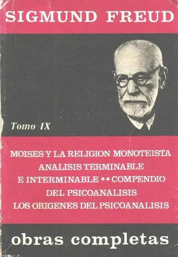 Libro usado en venta: Obras completas tomo IX de Sigmund Freud; editorial Biblioteca Nueva impreso en 1975 realizamos envios a todo el mundo.1