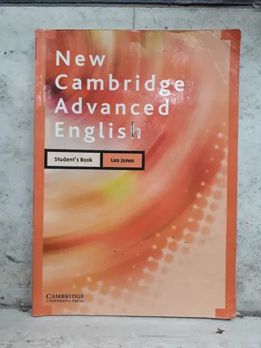 Libro usado en venta: New Cambridge advanced english - Student's book de Leo Jones; editorial Cambridge University Press impreso en 1998.1