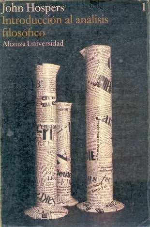 Libro usado en venta: Introduccion al analisis filosofico - Tomo 1 de John Hospers; editorial Alianza impreso en 1976 envios a todo el mundo.1