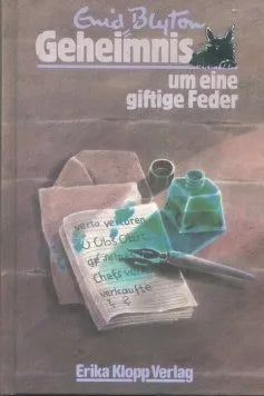Libro usado en venta: Geheimnis um eine giftige Feder de Enid Blyton; editorial Erika Klopp Verlag impreso en 1985 realizamos envios a todo el mundo.1