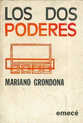 Libro usado en venta: Los dos poderes de Mariano Grondona; editorial Emece impreso en 1973 realizamos envios a todo el mundo.1