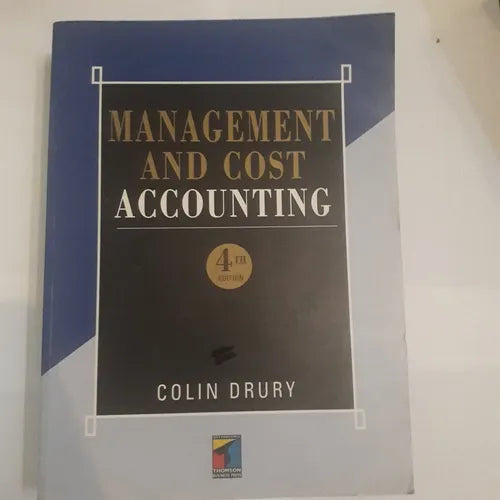 Libro usado en venta: Management and cost accounting de Colin Drury; editorial International Thomson Business Press impreso en 1996.1