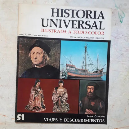Libro usado en venta: Reyes Catolicos - Viajes y descubrimientos N?51 de Historia Universal; editorial Noguer impreso en 1974 envios a todo el mundo.1
